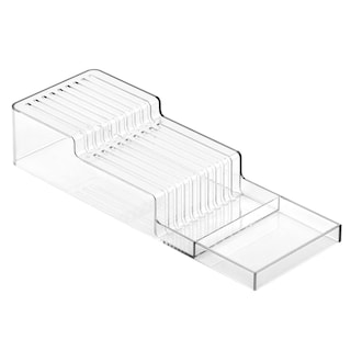 Foto 7 | Foto 7 | Bloque Para Cuchillos Mdesign Ancho De Plástico 2 Niveles En El Cajón Transparente - Venta Internacional.