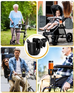 Foto 4 | Foto 4 | Soporte Universal Para Cochecitos Y Bebidas Para Bicicletas, Color Negro - Venta Internacional.