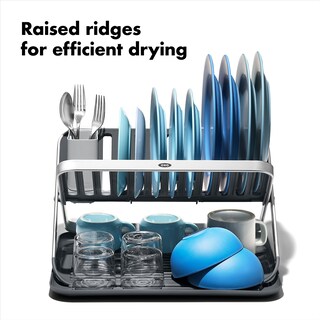 Foto 4 | Foto 4 | Estante Para Secar Platos Oxo Good Grips De Aluminio De 2 Niveles Con Escurridor - Venta Internacional.