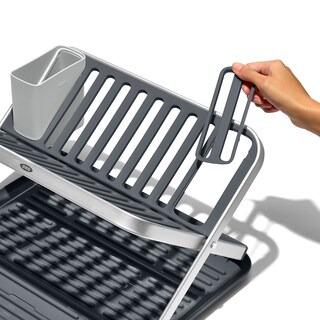 Foto 7 | Foto 7 | Estante Para Secar Platos Oxo Good Grips De Aluminio De 2 Niveles Con Escurridor - Venta Internacional.