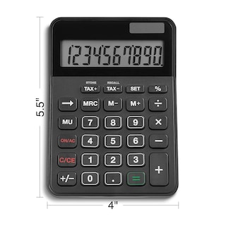 Foto 4 | Foto 4 | Calculadora Staples Negra Batería de 10 Dígitos Funciona con Energía Solar 2 piezas - Venta Internacional