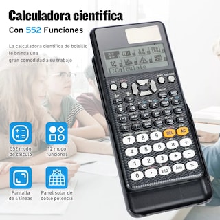 Foto 2 | Foto 2 | Calculadora Científica Inteligente Con 552 Funciones Eo Safe Imports Esi-14606 Negro
