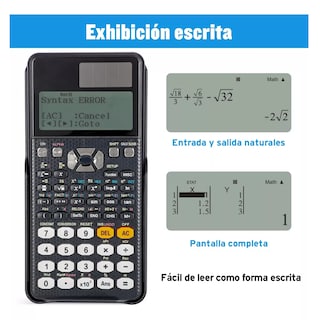 Foto 3 | Foto 3 | Calculadora Científica Inteligente Con 552 Funciones Eo Safe Imports Esi-14606 Negro