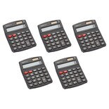 Calculadora de Escritorio Lcd 8 Dígitos Negra 5 Piezas - Venta Internacional