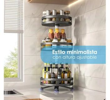 Foto 4 | Foto 4 | Estante Giratorio de 3 Niveles
