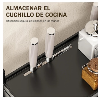 Foto 3 | Foto 3 | Estante De Cocina Para Almacenar Especias Para La Nevera Lab.g Negro