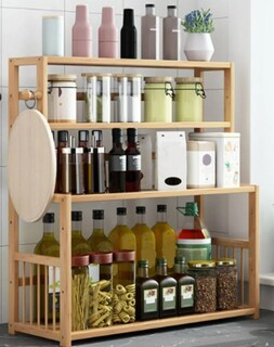 Foto 4 | Foto 4 | Xtellar Organizador Aspiracional De Cocina 3 Niveles Para Cubiertos Y Especias En Bambú Ecológico.