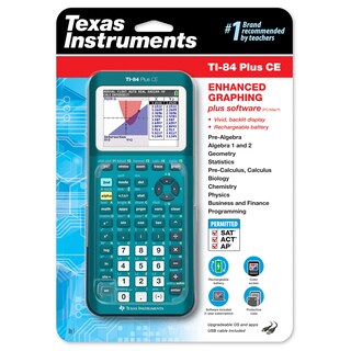 Foto 2 | Foto 2 | Calculadora Gráfica Texas Instruments Ti-84 Plus Ce Teal - Venta Internacional.