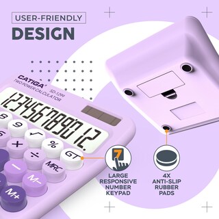 Foto 5 | Foto 5 | Calculadora Catiga Sd-1299 Interruptor Mecánico Lcd De 12 Dígitos - Venta Internacional.