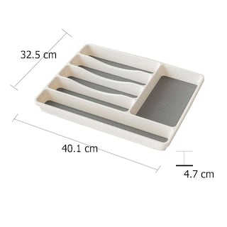 Foto 3 | Foto 3 | Bandeja de Organización para Cubiertos de 6 Compartimentos color Blanco