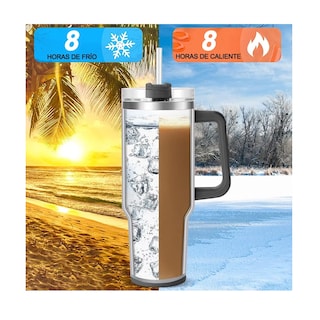 Foto 2 | Foto 2 | Vaso Térmico De 40oz Acero Inoxidable+cepillo Para Tazas Eo Safe Imports Esi-13867 Negro
