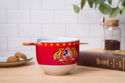 Foto 5 | Foto 5 | Cuenco De Arroz Con Fideos Ramen De Cerámica, Plateado, Buffalo Disney Mickey - Venta Internacional.