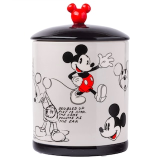 Foto 1 | Foto 1 | Tarro Plateado Para Galletas Con Diseño Vintage De Mickey Mouse Buffalo Disney - Venta Internacional.
