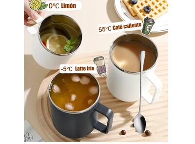 Foto 3 | Foto 3 | Xtellar Vaso Térmico Premium De Acero Inoxidable 12 Oz – Innovador Thermos Portátil Para Café