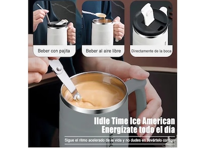 Foto 3 | Foto 3 | Elegante Taza Termo Xtellar De Acero Inoxidable Con Cuchara, Ideal Para Café O Bebidas Frías De 17oz