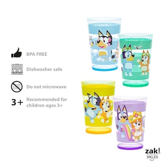 Foto 4 | Foto 4 | Set De Vasos Anidados Zak Designs Bluey Para Niños, 430 Ml, Paquete De 4 - Venta Internacional.