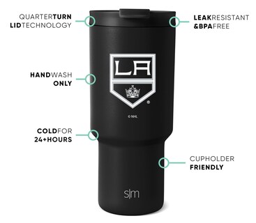 Foto 2 | Foto 2 | Vaso Simple Modern Nhl Los Angeles Kings De Acero Inoxidable De 900 Ml - Venta Internacional.
