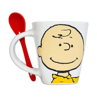 Foto 1 | Foto 1 | Taza Para Cafe C/cuchara Snoopy Peanuts Ceramica 440ml Lab.g Blanco