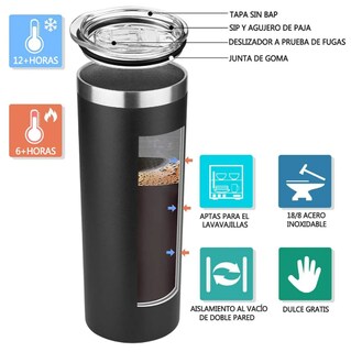 Foto 4 | Foto 4 | Xtellar Vaso Elegante De Acero Inoxidable 600ml - Termo Perfecto Para Conservar La Temperatura De Toda Bebida