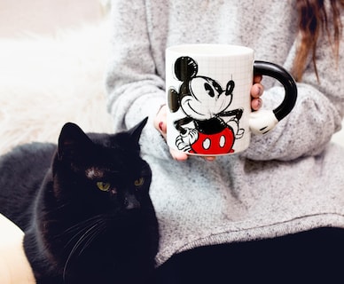 Foto 3 | Foto 3 | Taza De Cerámica Plateada Con Forma De Mickey Mouse Con Forma De Búfalo 600 Ml Mango - Venta Internacional.