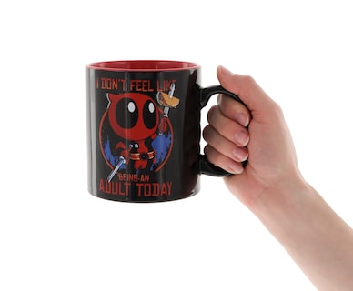 Foto 4 | Foto 4 | Taza De Cerámica Plateada Buffalo Marvel Deadpool 600 Ml - Venta Internacional.