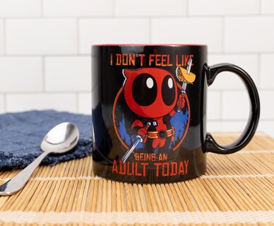 Foto 6 | Foto 6 | Taza De Cerámica Plateada Buffalo Marvel Deadpool 600 Ml - Venta Internacional.