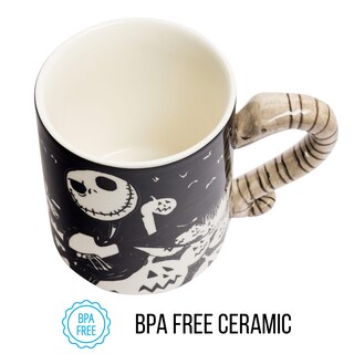 Foto 3 | Foto 3 | Taza De Cerámica Plateada Buffalo Disney Nightmare Before Christmas - Venta Internacional.