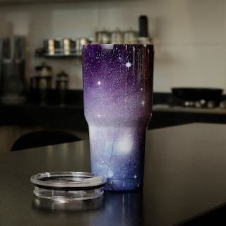 Foto 3 | Foto 3 | 2 Piezas Termo Vaso Para Bebidas De 30oz Galaxia Acero Inoxidable De Doble Pared Galaxia Azul