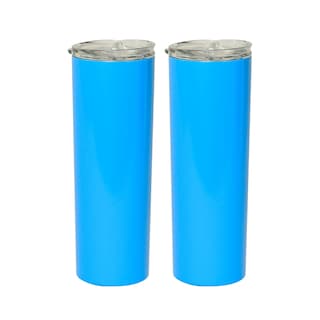 Foto 1 | Foto 1 | 2 Piezas Termo Vaso para Bebidas Iliosinnova de 20 oz de Acero Inoxidable Doble Pared Azul