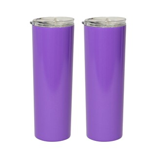 Foto 1 | Foto 1 | 2 Piezas Termo Vaso para Bebidas Iliosinnova De 20 oz Acero Inoxidable De Doble Pared Lila