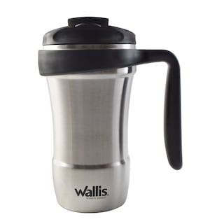 Foto 1 | Foto 1 | Taza Wallis Térmica con Protector Antiderrames Tapa Rosca 350 ml color Plata