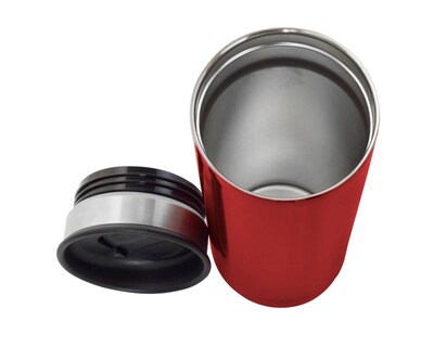 Foto 4 | Foto 4 | Termo Wallis con Protector Antiderrames Tapa Rosca 500 ml color Rojo Metálico