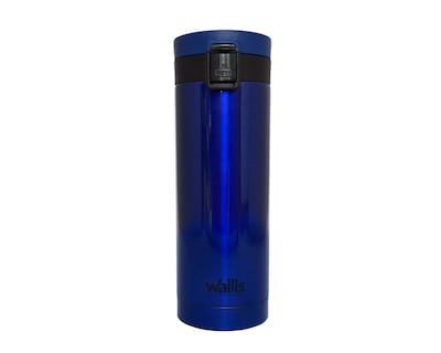 Foto 1 | Foto 1 | Termo con Botón de Seguridad Antiderrames 500 Ml color Azul Rey Metálico