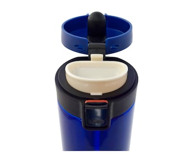 Foto 4 | Foto 4 | Termo con Botón de Seguridad Antiderrames 500 Ml color Azul Rey Metálico