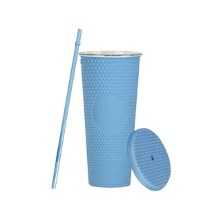 Foto 1 | Foto 1 | Termo Vaso Malubero color Azul Celeste con Tapa y Popote de 24 Oz