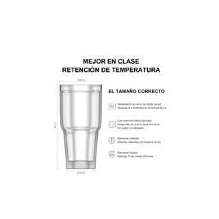 Foto 3 | Foto 3 | Termo Portátil Malubero color Azul de Acero Inoxidable 30 Oz