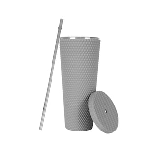 Foto 1 | Foto 1 | Termo Vaso Malubero color Gris con Tapa y Popote de 24 Oz