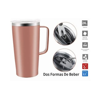 Foto 3 | Foto 3 | Termo Portátil con Calor y Frío de 24oz color Oro Rosa