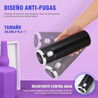 Foto 3 | Foto 3 | Termo Digital De Acero Inoxidable 400ml Eo Safe Imports Esi-584 Negro