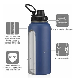 Foto 2 | Foto 2 | Termo Vaso-botella Acero Inoxidable Eo Safe Imports Esi-574 Azul