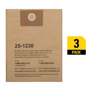 Foto 2 | Foto 2 | Bolsa De Filtro Stanley 25-1230 18-19 L Para Aspiradora Húmeda Y Seca, Paquete De 3 - Venta Internacional.