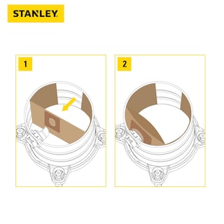 Foto 5 | Foto 5 | Bolsa De Filtro Desechable Para Aspiradora Húmeda Y Seca De 10 Galones Stanley - Venta Internacional.
