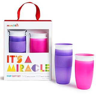 Foto 1 | Foto 1 | Venta Internacional - Munchkin ¡es Un Milagro! Juego De Regalos, Incluye 10 Oz Y 14z Milagro 360 Taza, Rosa/púrpura