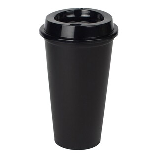 Foto 1 | Foto 1 | Vaso Para Café Con Tapa | Atmos Homeware | Vaso Cafetero De Plástico De 16 Oz. | Paquete De 50 Vasos Color Negro