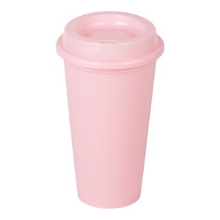 Foto 1 | Foto 1 | Vaso Cafetero De Plástico De 16 Oz. Paquete De 10 Vasos Atmos Homeware Color Rosa Pastel