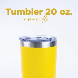 Foto 2 | Foto 2 | Vaso de Acero Inoxidable NORDAY 20TBLACK color Amarillo Termo Tumbler Vaso Termico 20 OZ Mantiene Temp Hasta 24 HRS