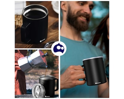 Foto 7 | Foto 7 | Termo Taza para Café Bluelander ADPN-HS58 color Negro de 350 ML de Acero Inoxidable con Tapa