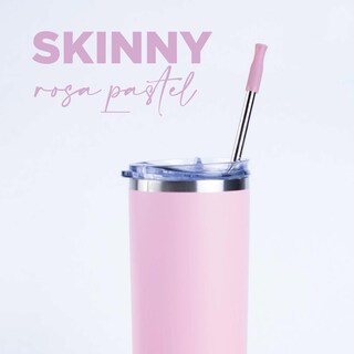 Foto 2 | Foto 2 | Vasos de Acero Inoxidable NORDAY SKITBLACK color Rosa Tumbler Skinny 22 OZ Mantiene Temp 8 a 24 HRS Super Resistente