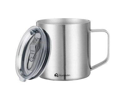 Foto 2 | Foto 2 | Termo Taza para Café Bluelander 350ml color Plata Doble Pared Aislado Al Vacío con Tapa