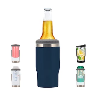 Foto 3 | Foto 3 | Termo Origami Home Porta Botellas 2 En 1 Azul Marino 14 Oz. Doble Capa